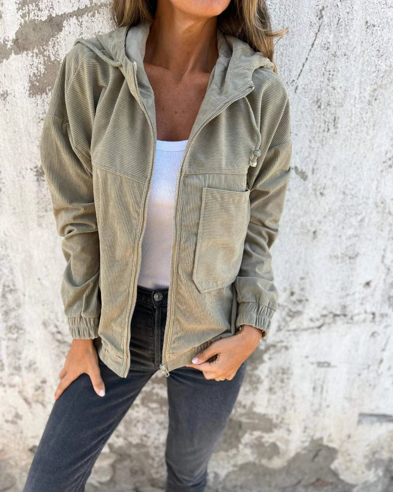 Jordan | Women's Hooded Corduroy Jacket - Image 5