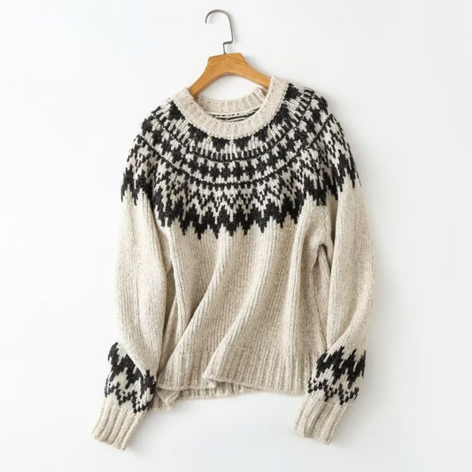 Maisie | Women's Fair Isle Crewneck Sweater - Image 1