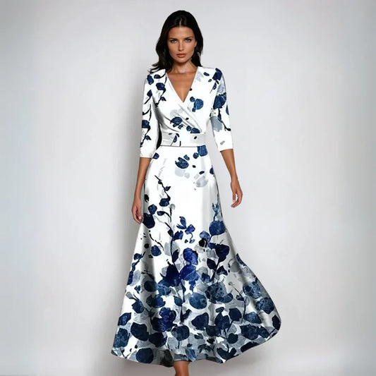 Diane | Stylish wrap dress with floral details - Image 2
