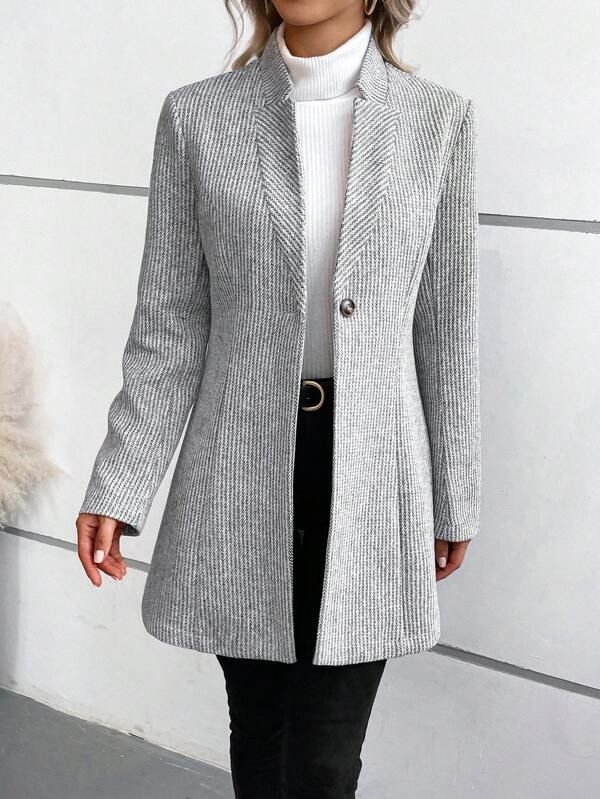 Kelsey | Women's Long A-Line Coat - Image 3