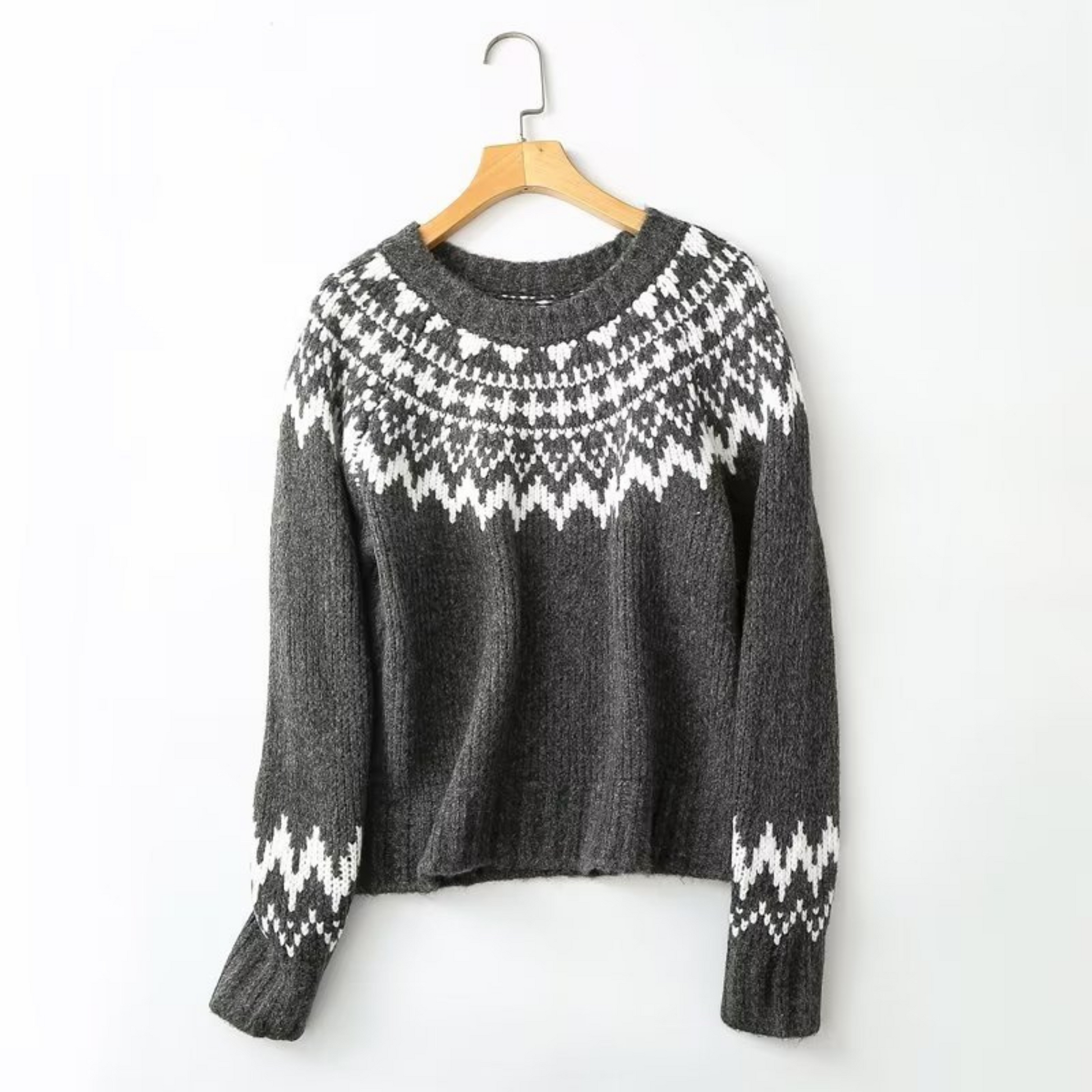 Maisie | Women's Fair Isle Crewneck Sweater - Image 2