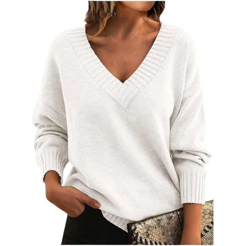 Faith | Women's V-Neck Pullover Sweater - Image 4