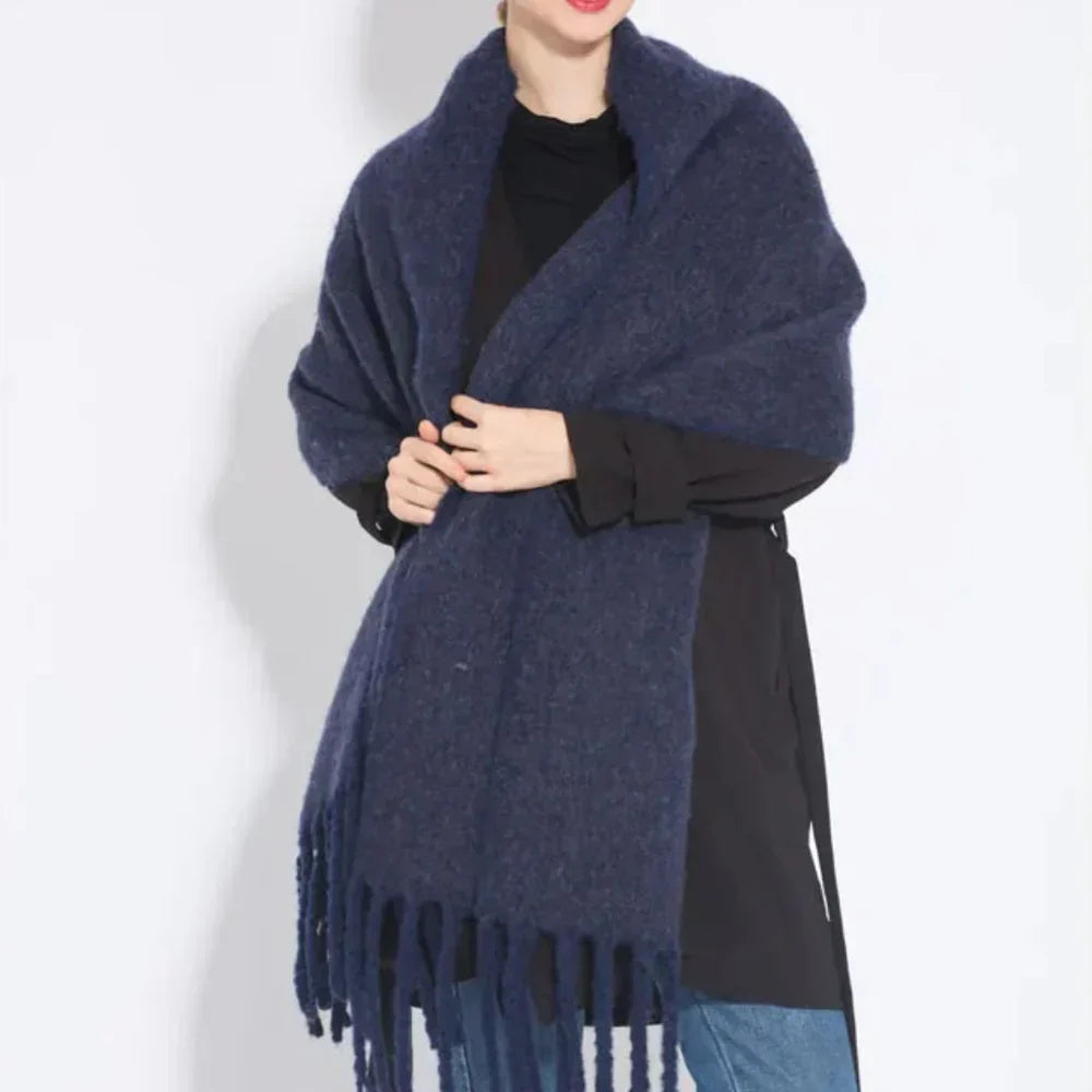 Irene | Women's Oversized Fringe Scarf - Image 2