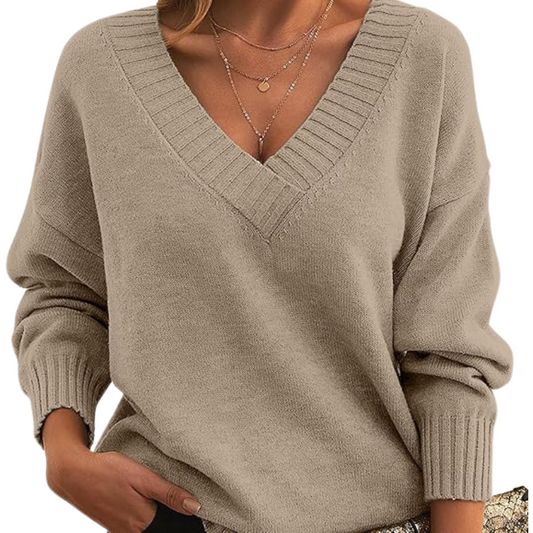 Faith | Women's V-Neck Pullover Sweater - Image 1