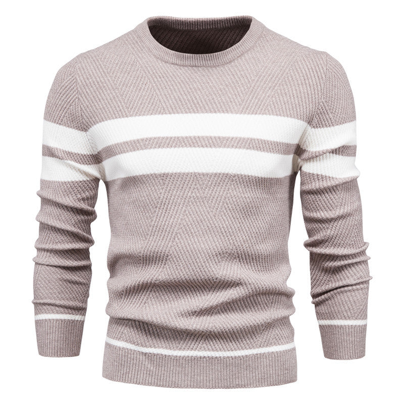 Harley | Men's Striped Crew Neck Sweater - Image 10