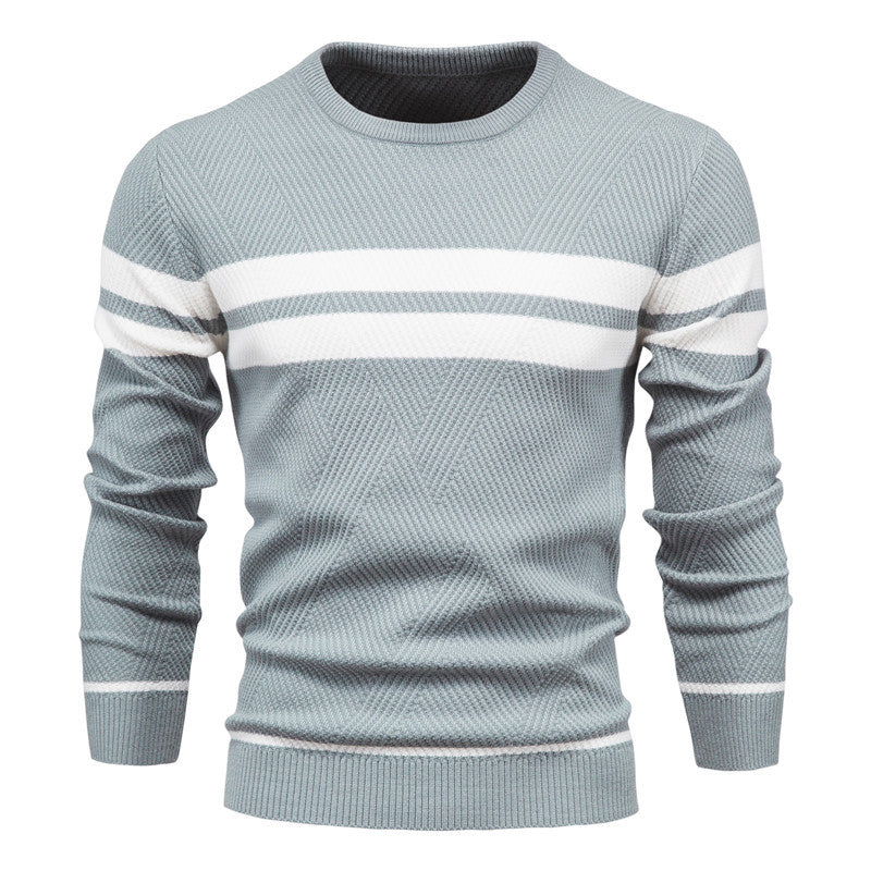 Harley | Men's Striped Crew Neck Sweater - Image 3