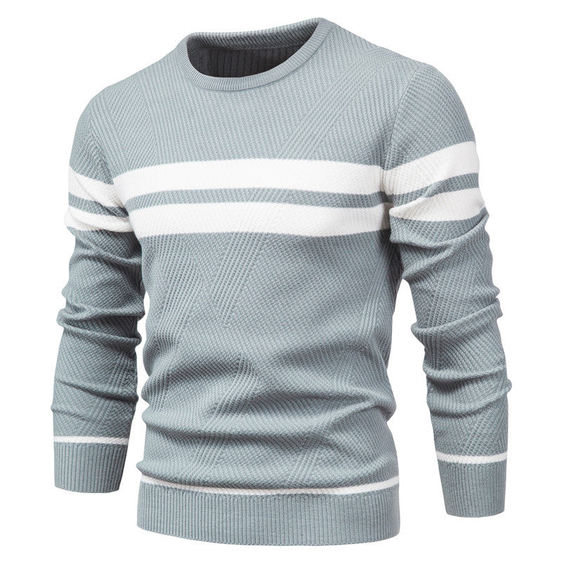Harley | Men's Striped Crew Neck Sweater - Image 2