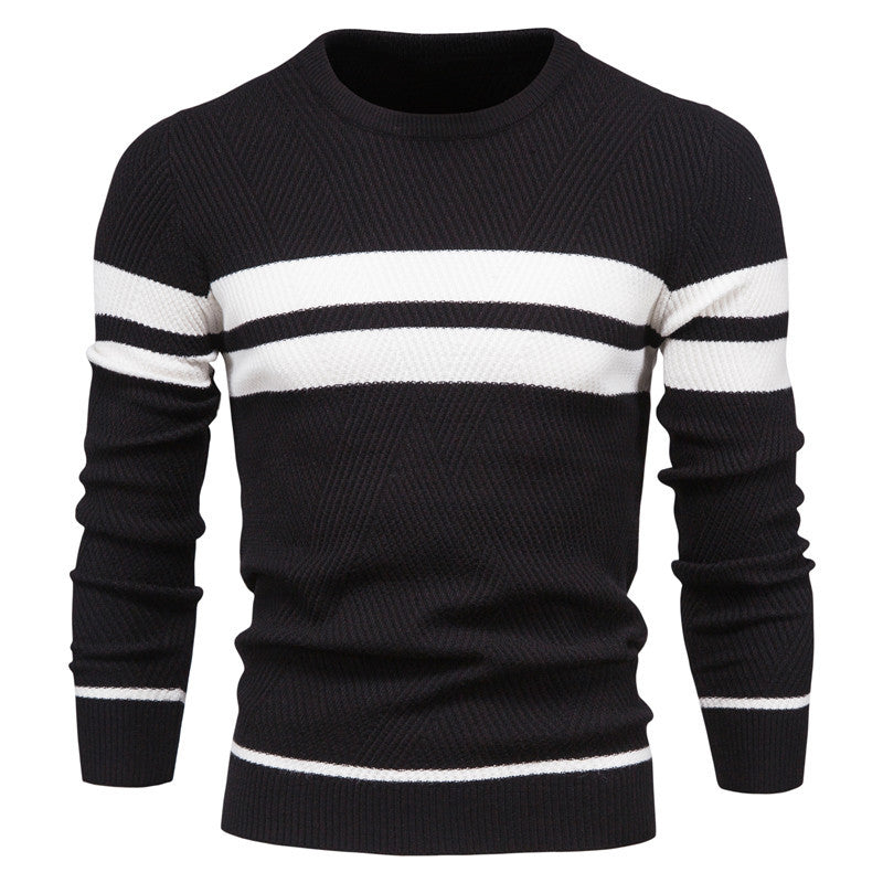 Harley | Men's Striped Crew Neck Sweater - Image 9