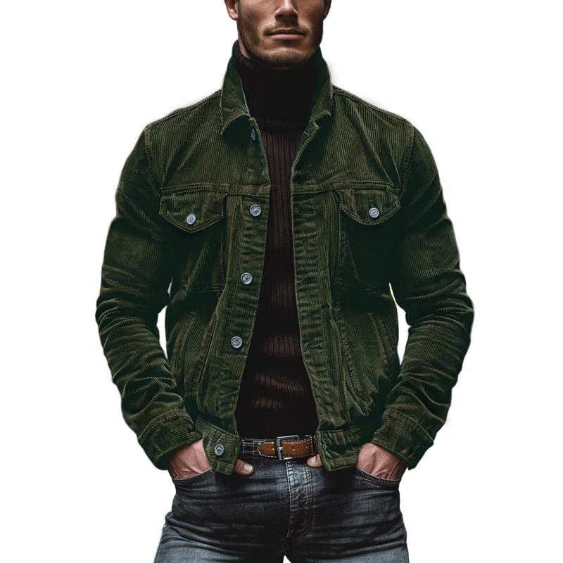 Grover | Men's Button-Down Corduroy Jacket - Image 7