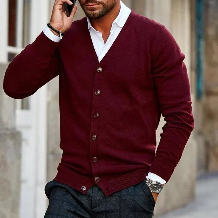 Percy | Men's Button-Down Cardigan - Image 2