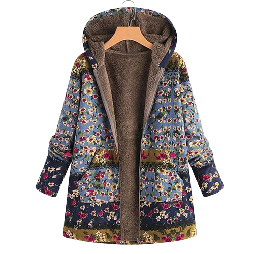 Riley | Women's Hooded Floral Jacket - Image 3