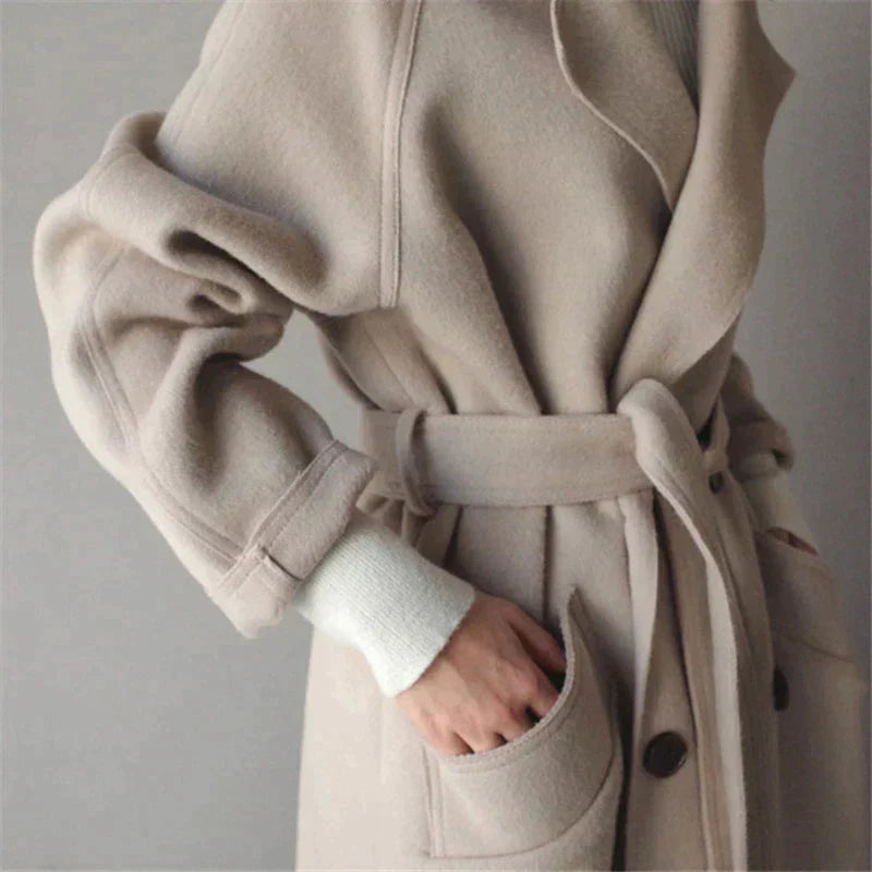 Tammy | Women's Double Breasted Long Coat - Image 3