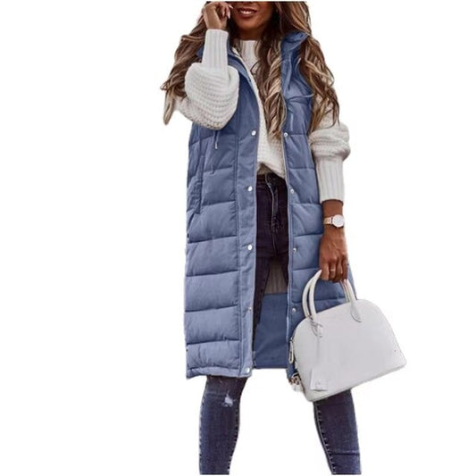Catherine | Women's Hooded Puffer Vest - Image 1