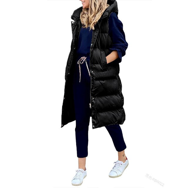 Catherine | Women's Hooded Puffer Vest - Image 8