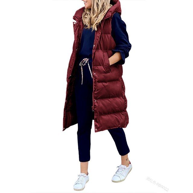 Catherine | Women's Hooded Puffer Vest - Image 10