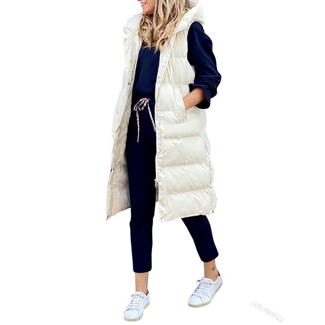 Catherine | Women's Hooded Puffer Vest - Image 5