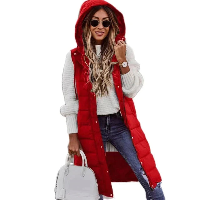 Catherine | Women's Hooded Puffer Vest - Image 9