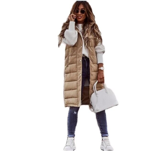 Catherine | Women's Hooded Puffer Vest - Image 7