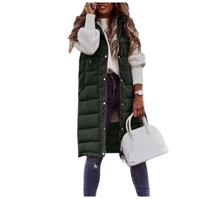 Catherine | Women's Hooded Puffer Vest - Image 4