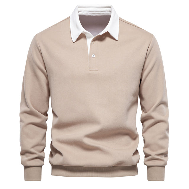 Gregory | Men's Long Sleeve Polo Sweater - Image 7