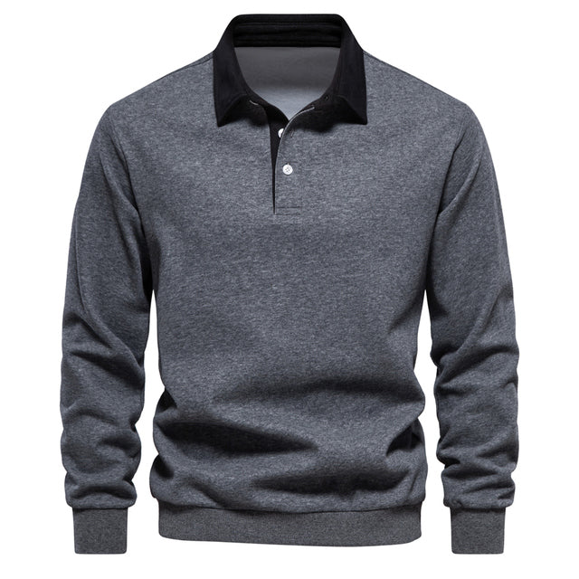 Gregory | Men's Long Sleeve Polo Sweater - Image 6