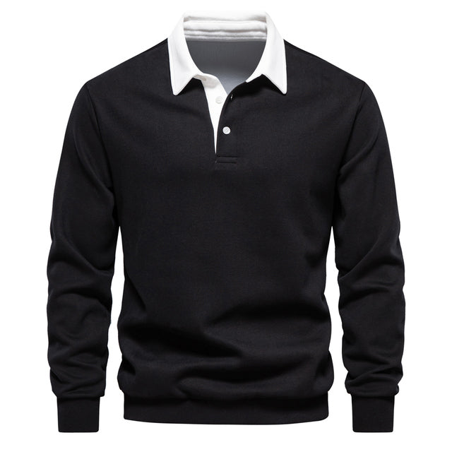 Gregory | Men's Long Sleeve Polo Sweater - Image 5