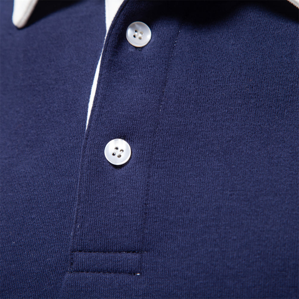 Gregory | Men's Long Sleeve Polo Sweater - Image 3