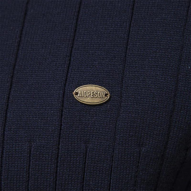 Ronald | Men's Quarter Zip Ribbed Sweater - Image 6