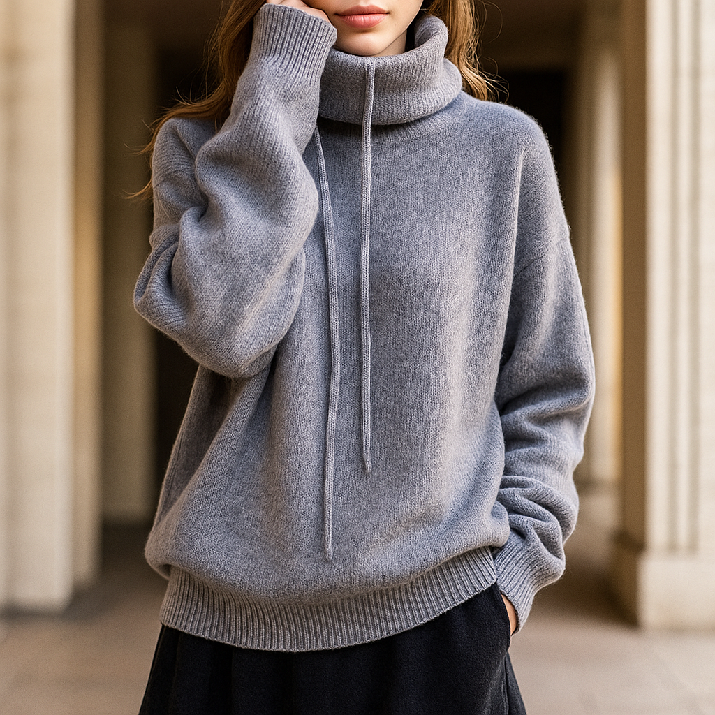 Kathy | Women's Cowl Neck Hoodie - Image 2