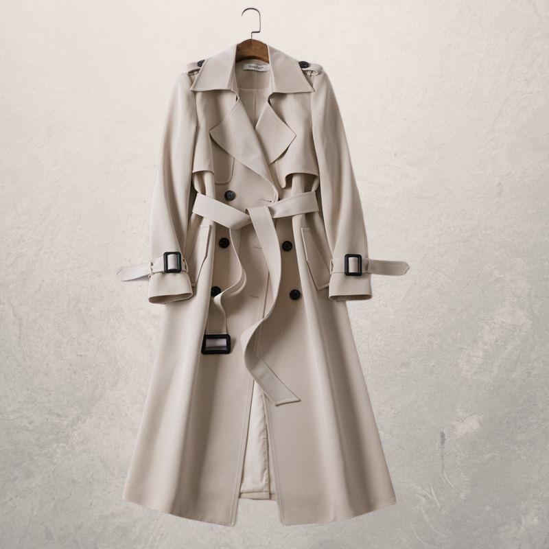 Lisa | Women's Belted Long Trench Coat - Image 1
