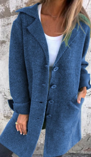 Edith | Women's Button Front Long Coat - Image 9