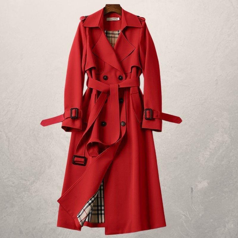 Lisa | Women's Belted Long Trench Coat - Image 6