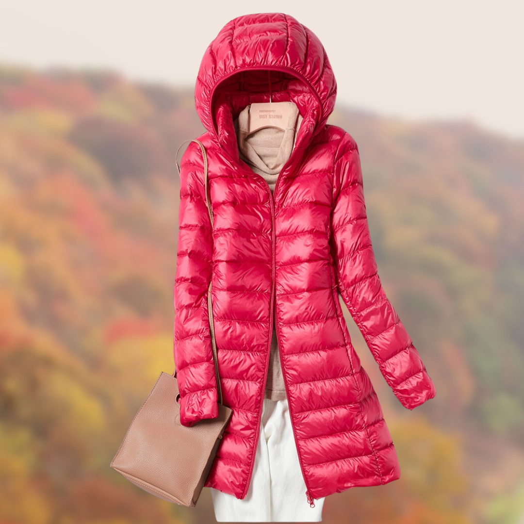 Keira | Women's Hooded Long Puffer Coat - Image 5