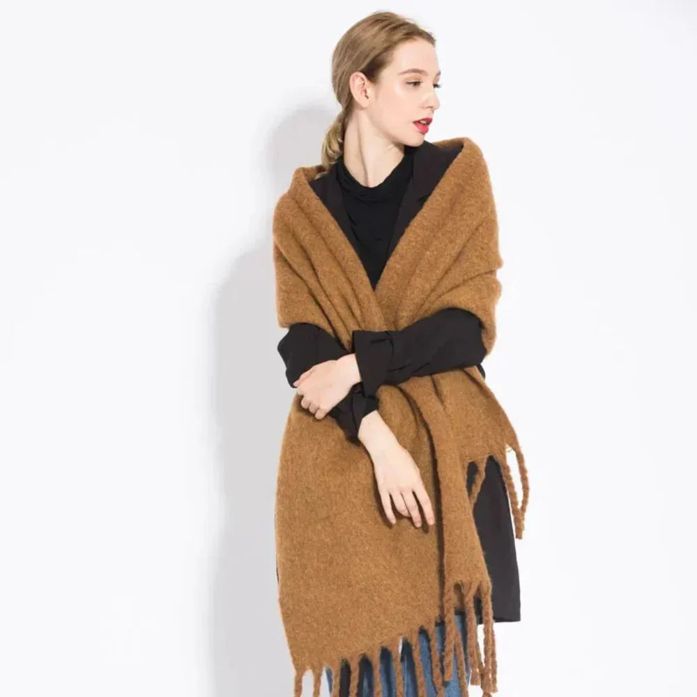 Irene | Women's Oversized Fringe Scarf - Image 15