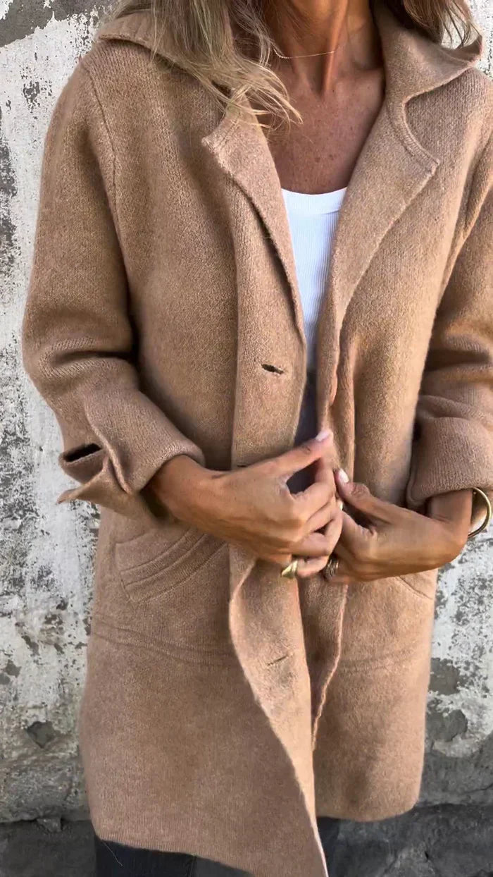 Edith | Women's Button Front Long Coat - Image 7