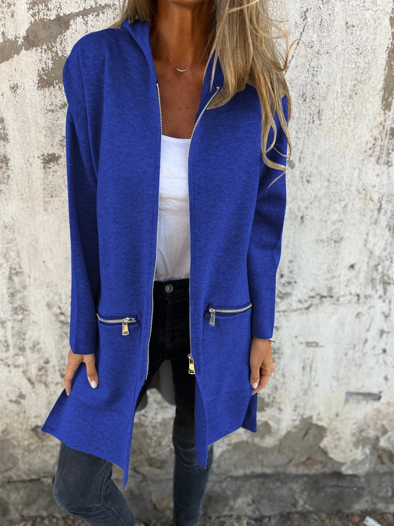 Danielle | Women's Hooded Long Coat - Image 8