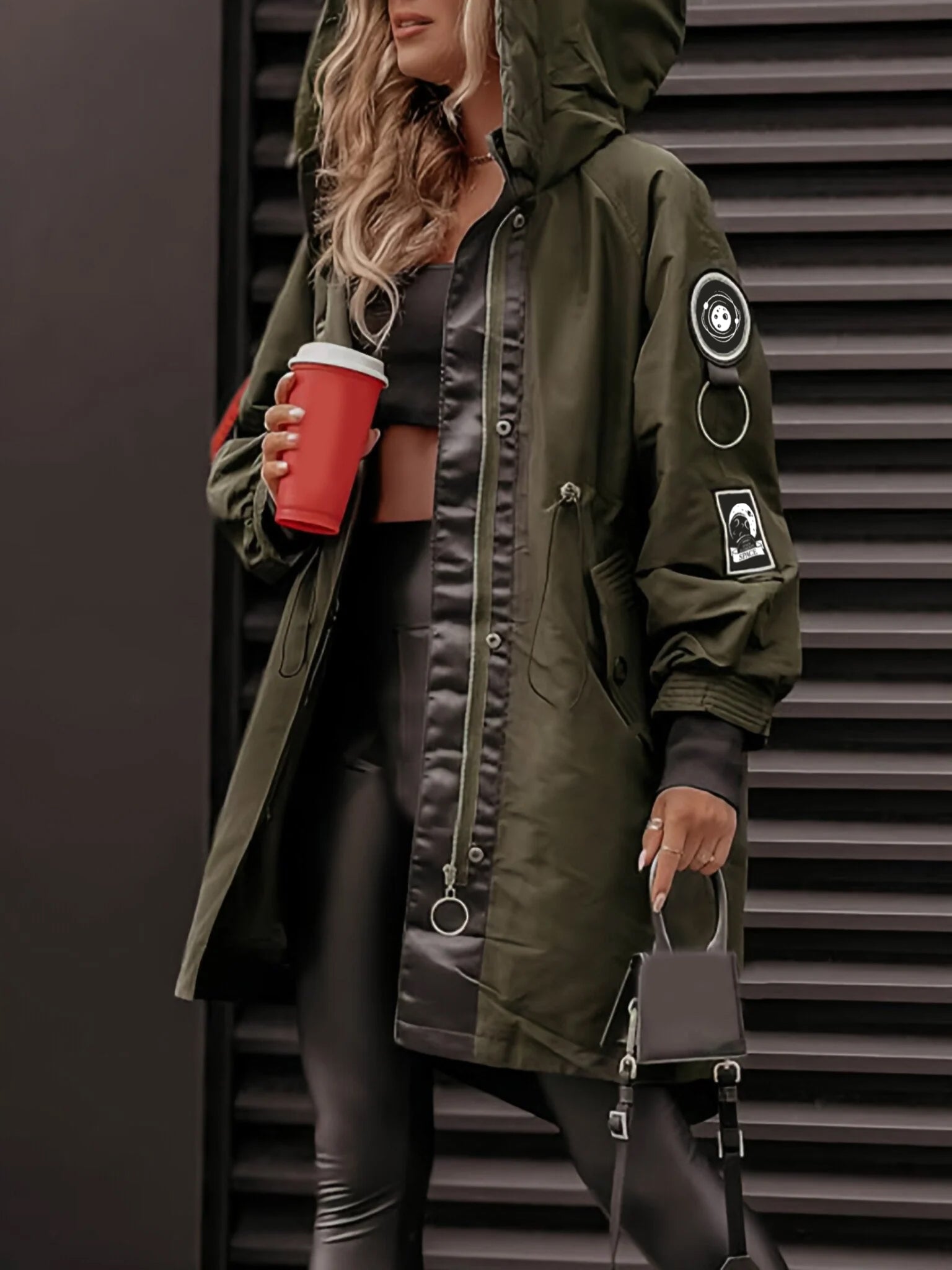 Whitney | Women's Hooded Oversized Coat - Image 2