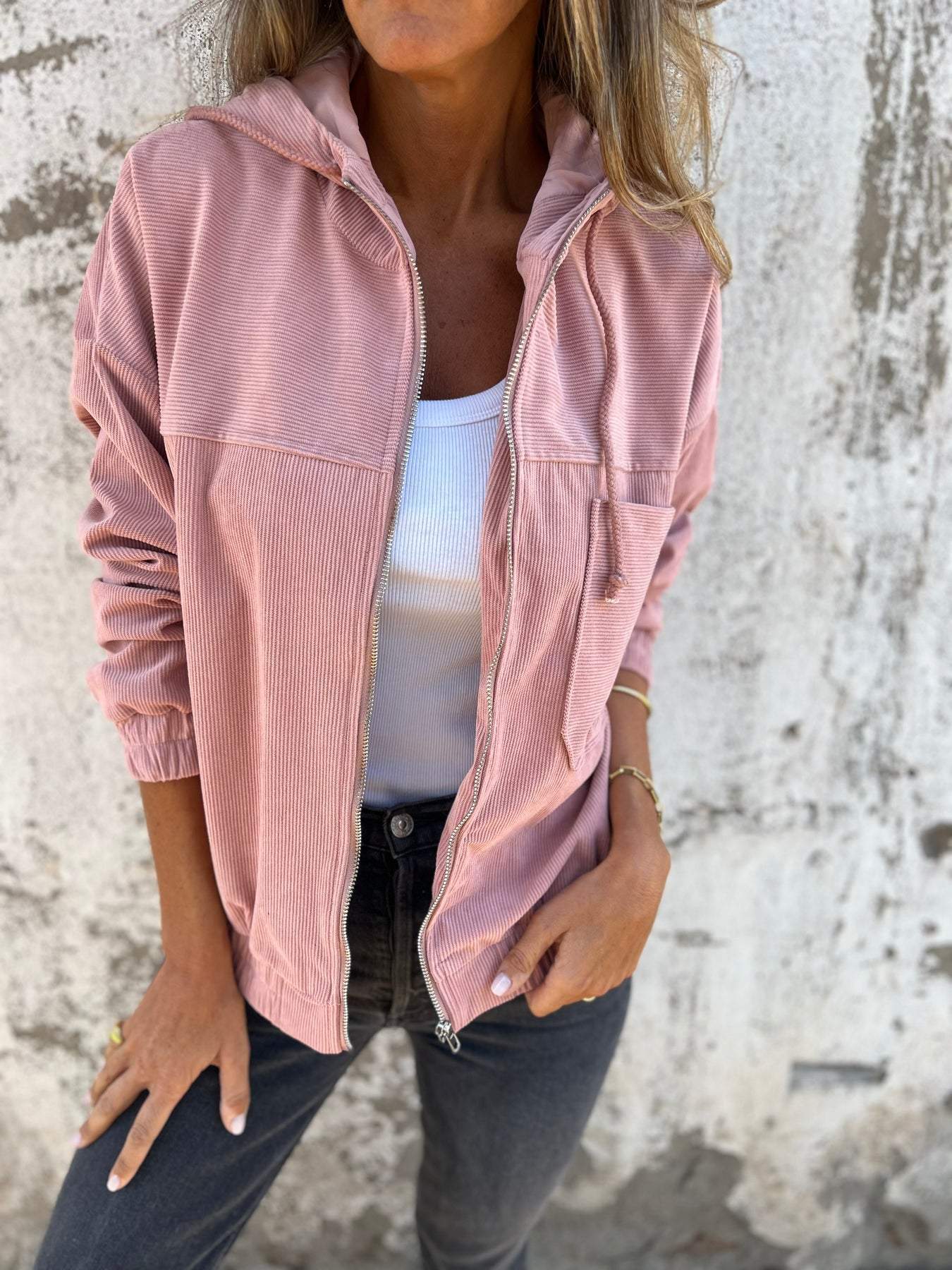 Jamie | Women's Hooded Zip-Up Jacket - Image 3