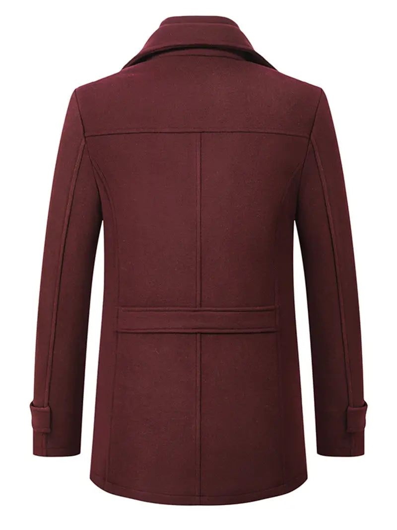 Cliff | Men's Double-Breasted Pea Coat - Image 6