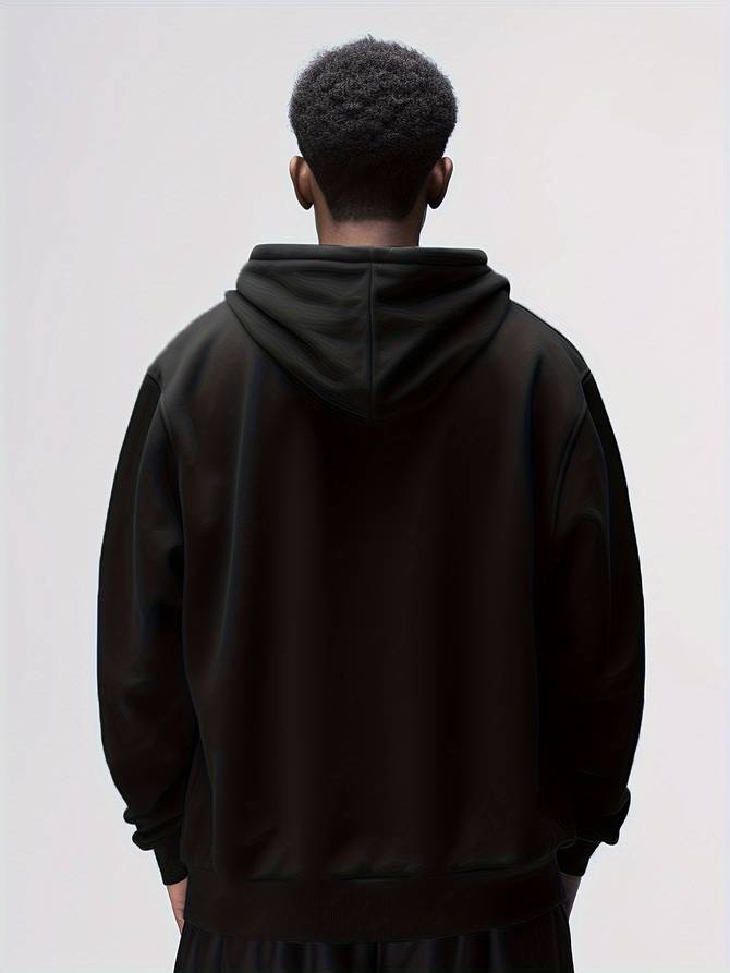 Harvey | Men's Oversized Full Zip Hoodie Jacket - Image 5