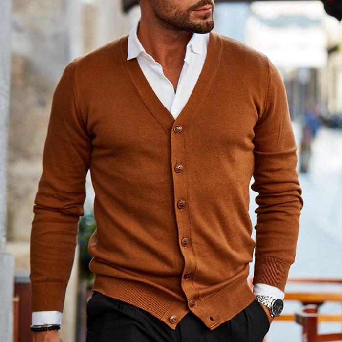 Percy | Men's Button-Down Cardigan - Image 3