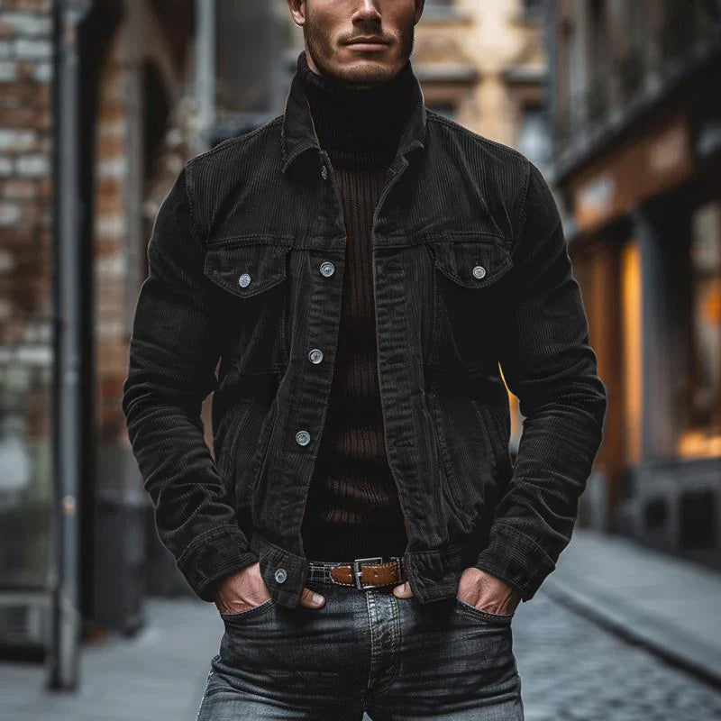 Grover | Men's Button-Down Corduroy Jacket - Image 6