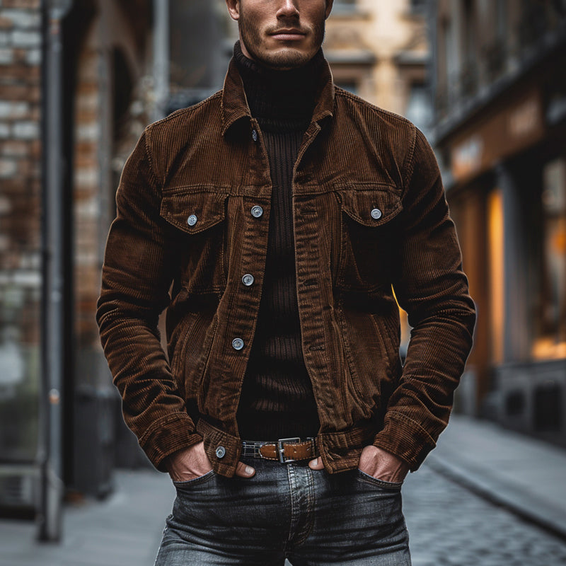 Grover | Men's Button-Down Corduroy Jacket - Image 2