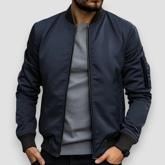 Reece | Men's Zip-Up Bomber Jacket - Image 1