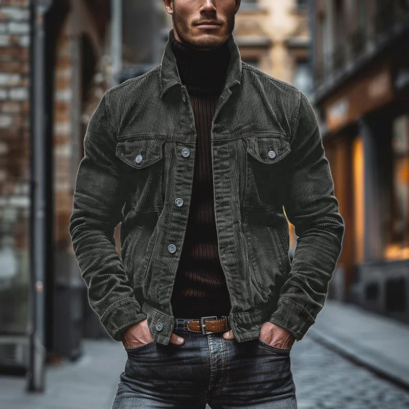 Grover | Men's Button-Down Corduroy Jacket - Image 5