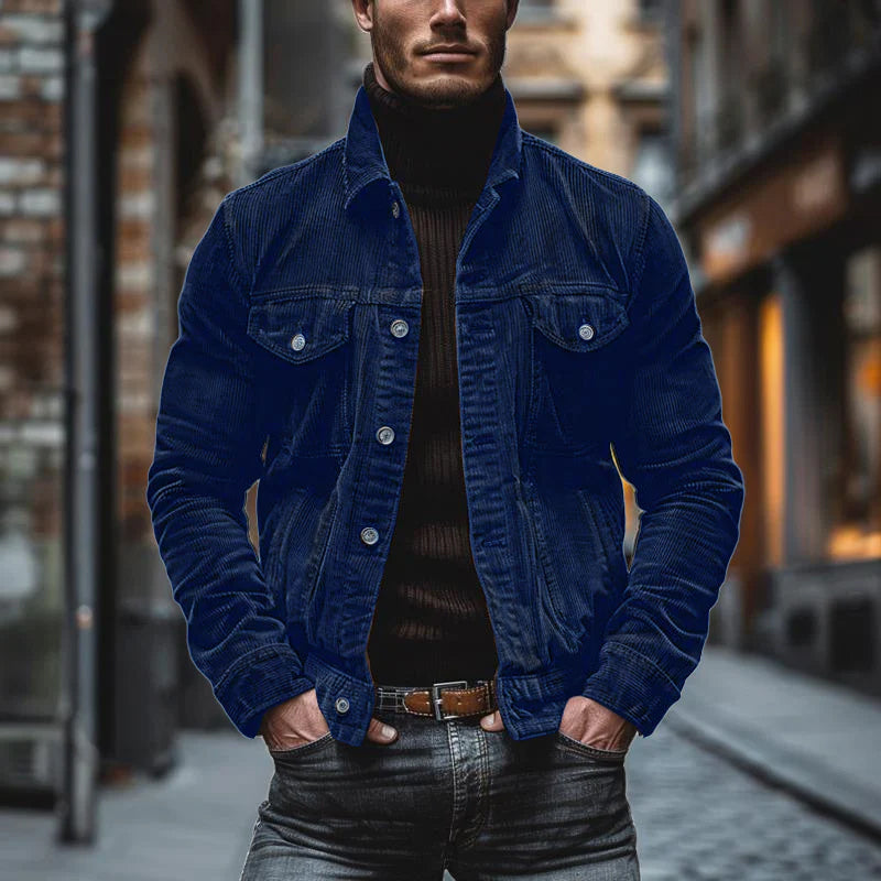 Grover | Men's Button-Down Corduroy Jacket - Image 4