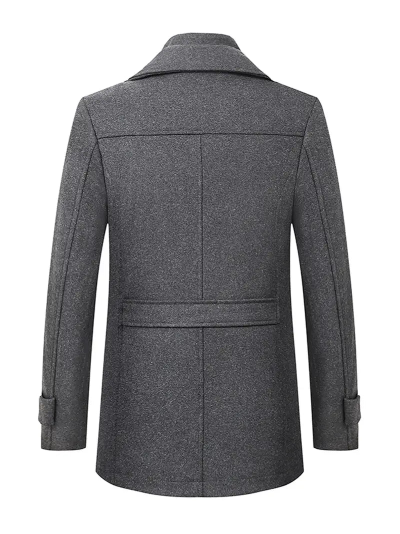 Cliff | Men's Double-Breasted Pea Coat - Image 8