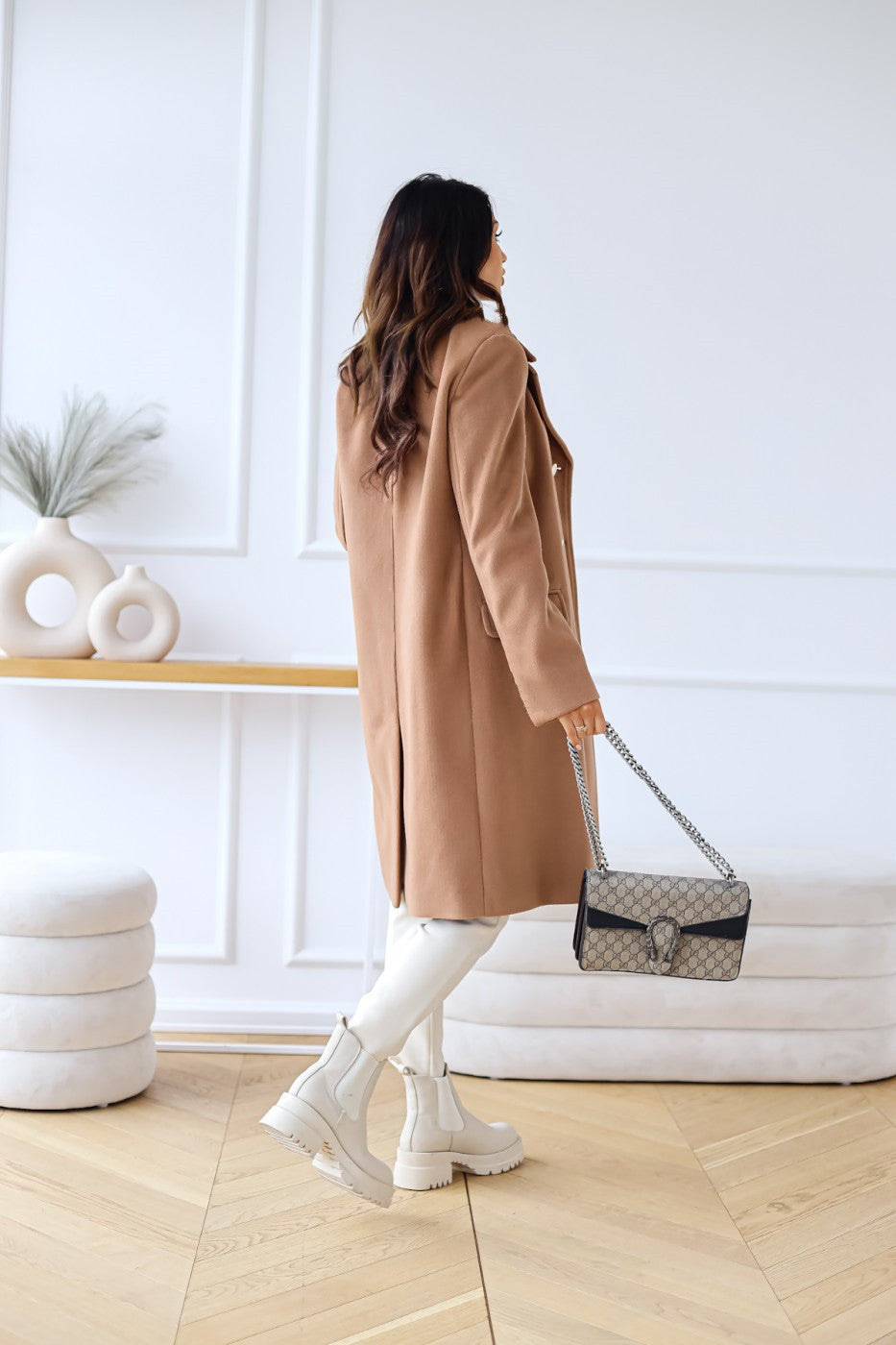 Lucille | Women's Double-Breasted A-Line Coat - Image 6