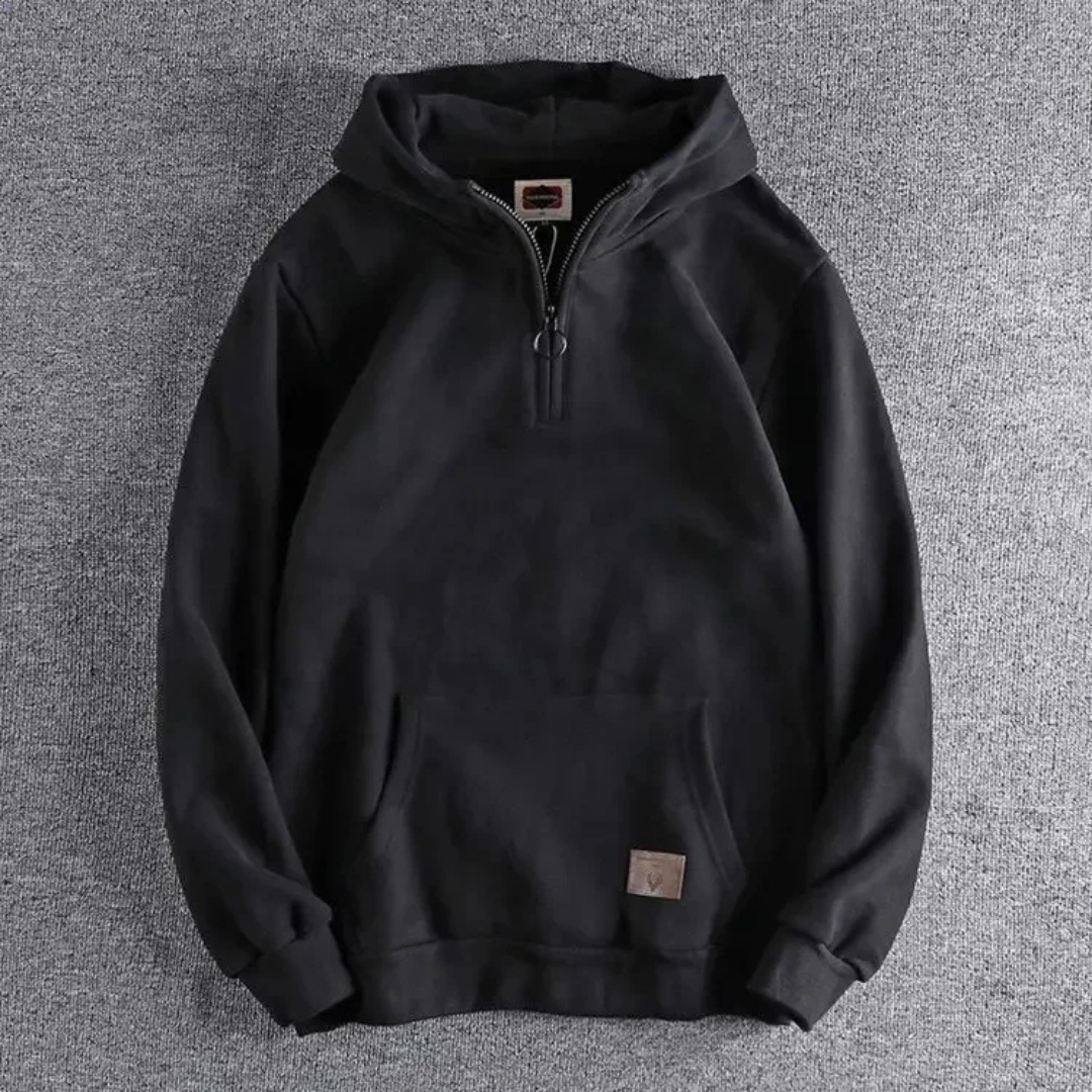 Terrence | Men's Half-Zip Pullover Hoodie - Image 1