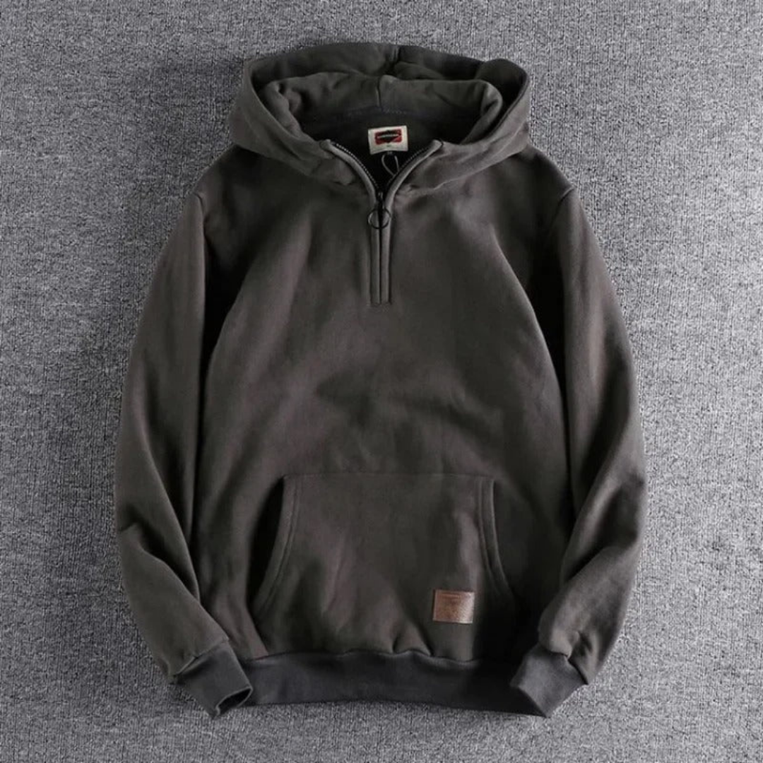 Terrence | Men's Half-Zip Pullover Hoodie - Image 5